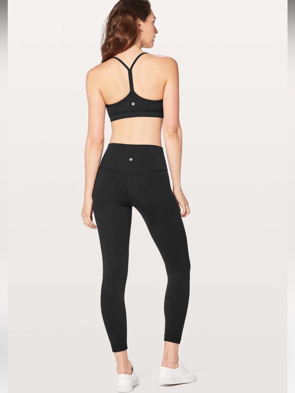 Lululemon Flow Y Bra Nulu Black, Size 6 - Picture 2 of 5